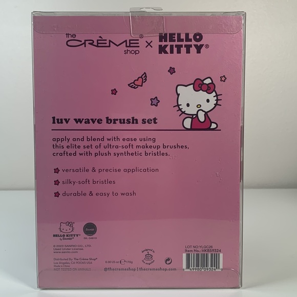 The Creme Shop X Hello Kitty Luv Wave Brush Set of 5 Limited Edition - Picture 3 of 4